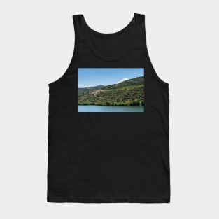 Point of view shot of terraced vineyards in Douro Valley Tank Top